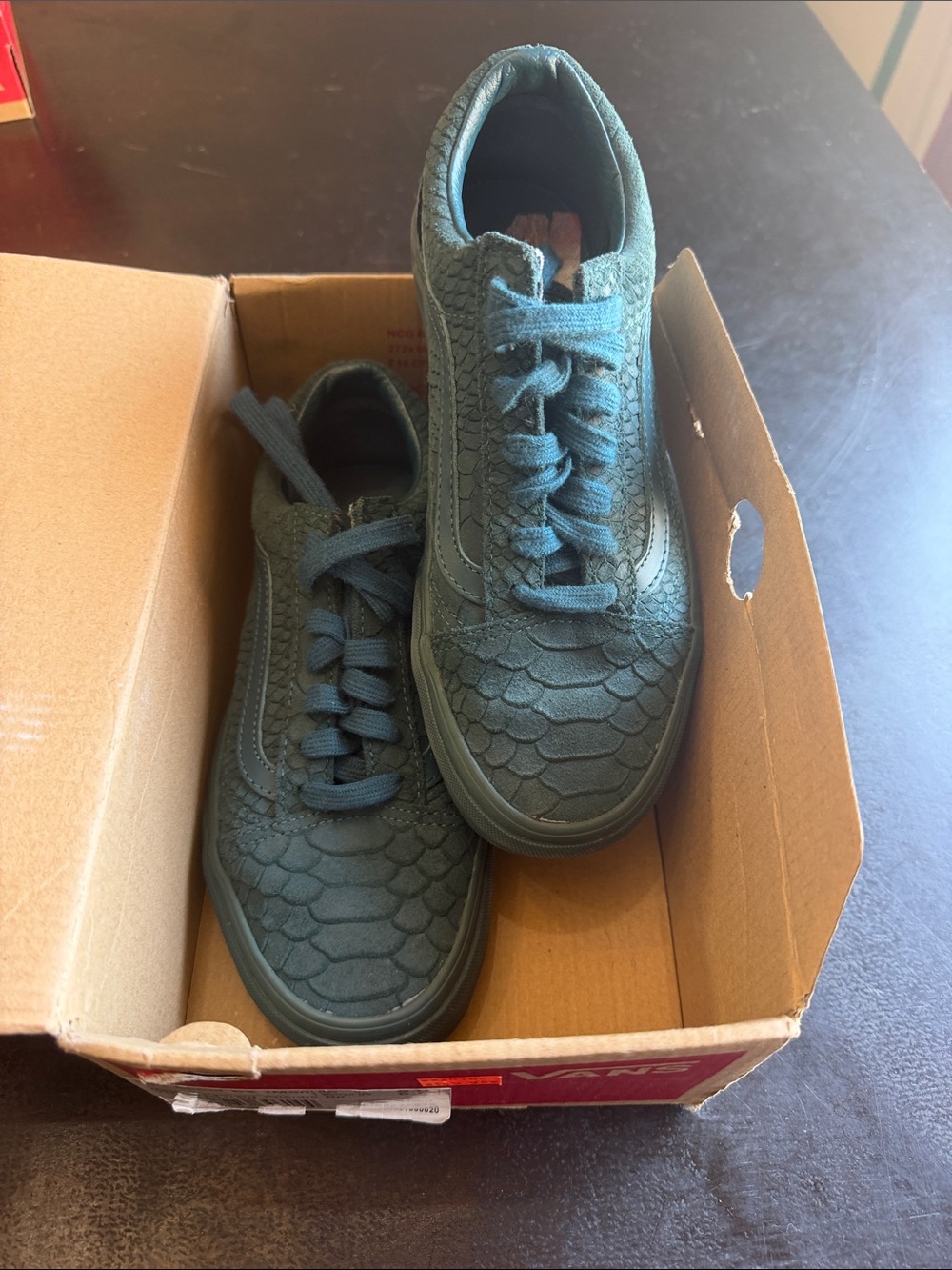 Vans women's Low-Top Sneakers in Teal Green